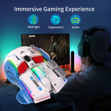 Tri-Mode RGB Rechargeable Wireless Gaming Mouse