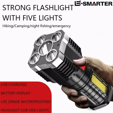 5LED High Power Camping Spotlight Rechargeable