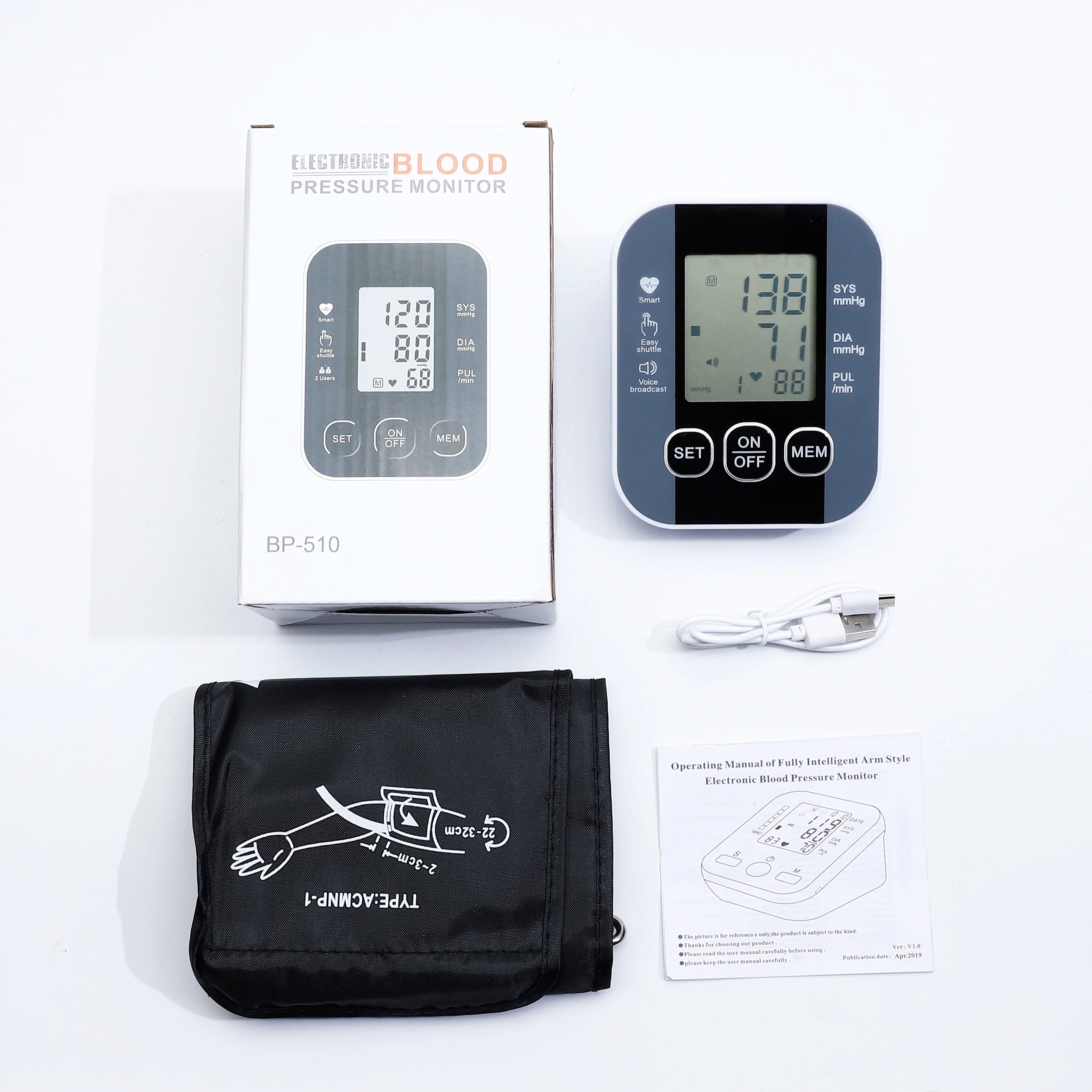 Digital Heart Rate and Blood Pressure Tonometer