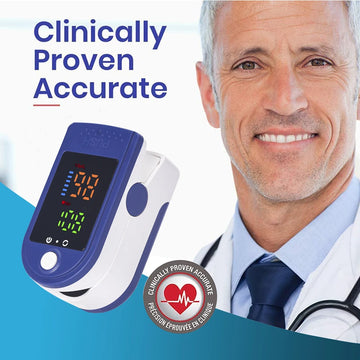 AiQUE Portable Fingertip Oximeter LED Display