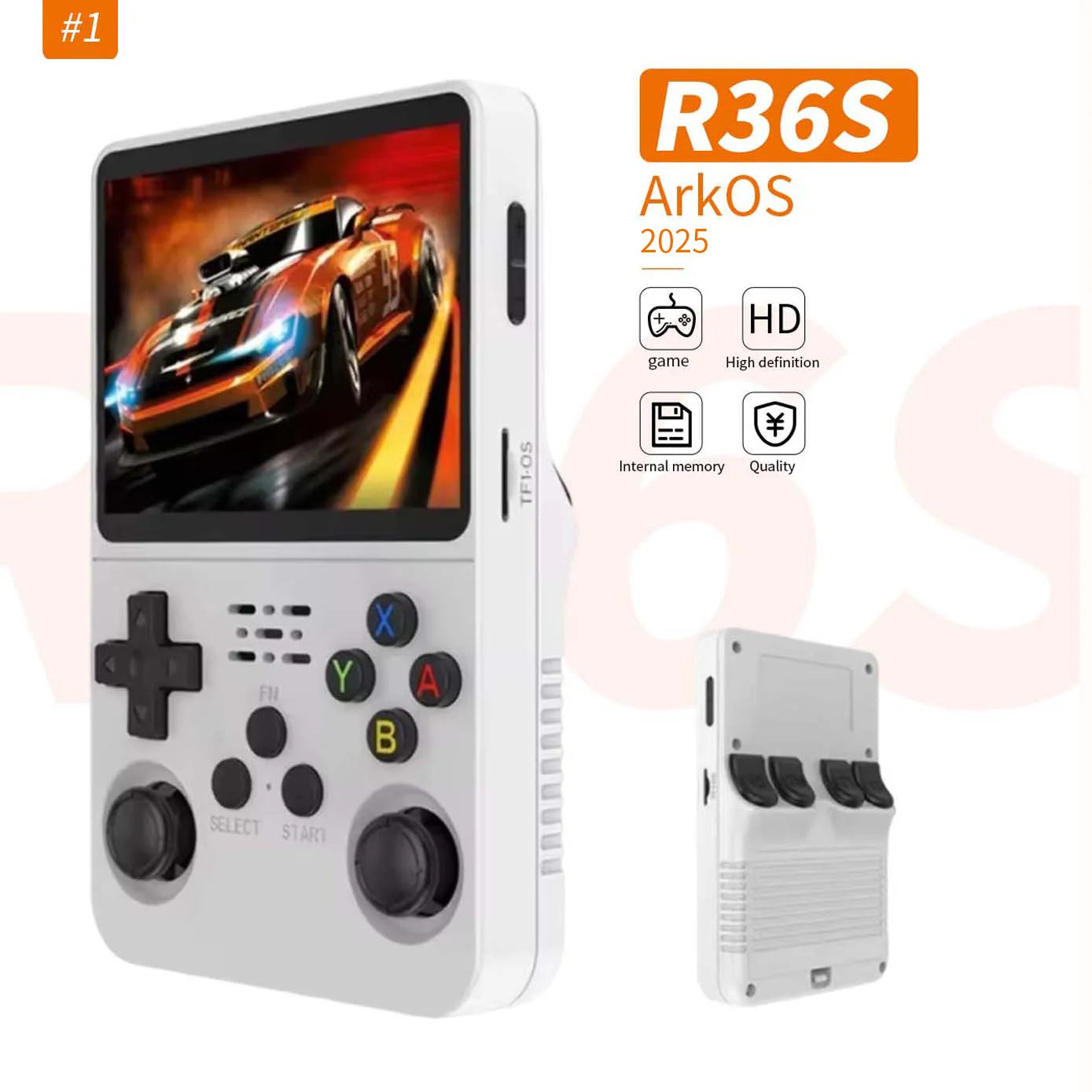 R36S Retro Handheld Linux Game Console 128GB
