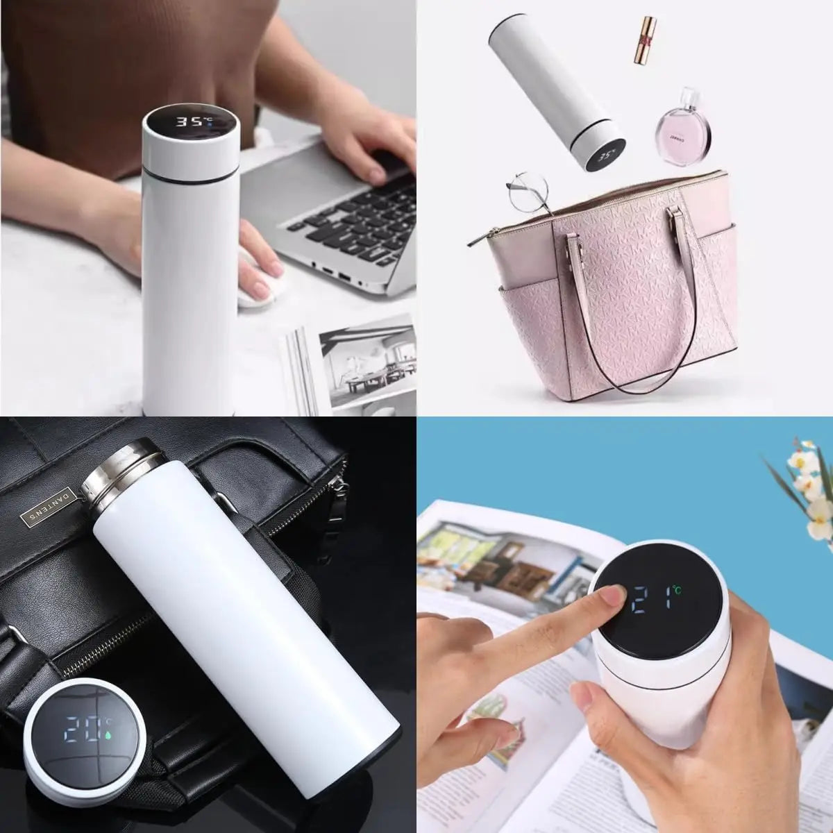 500ML Temperature Display Stainless Thermos Bottle
