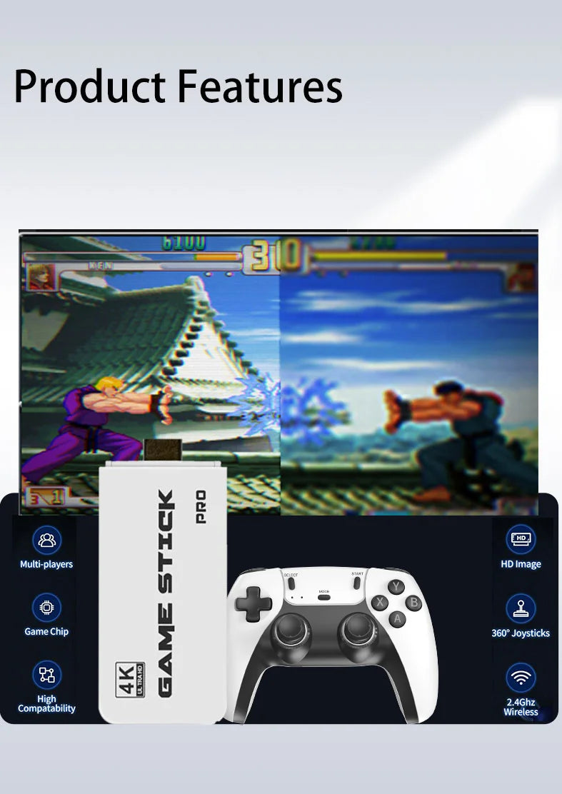4K TV Game Stick 50000 Retro Games