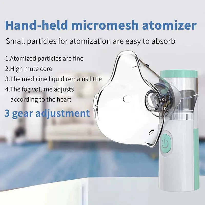 Silent Mesh Nebulizer Handheld Asthma Inhaler