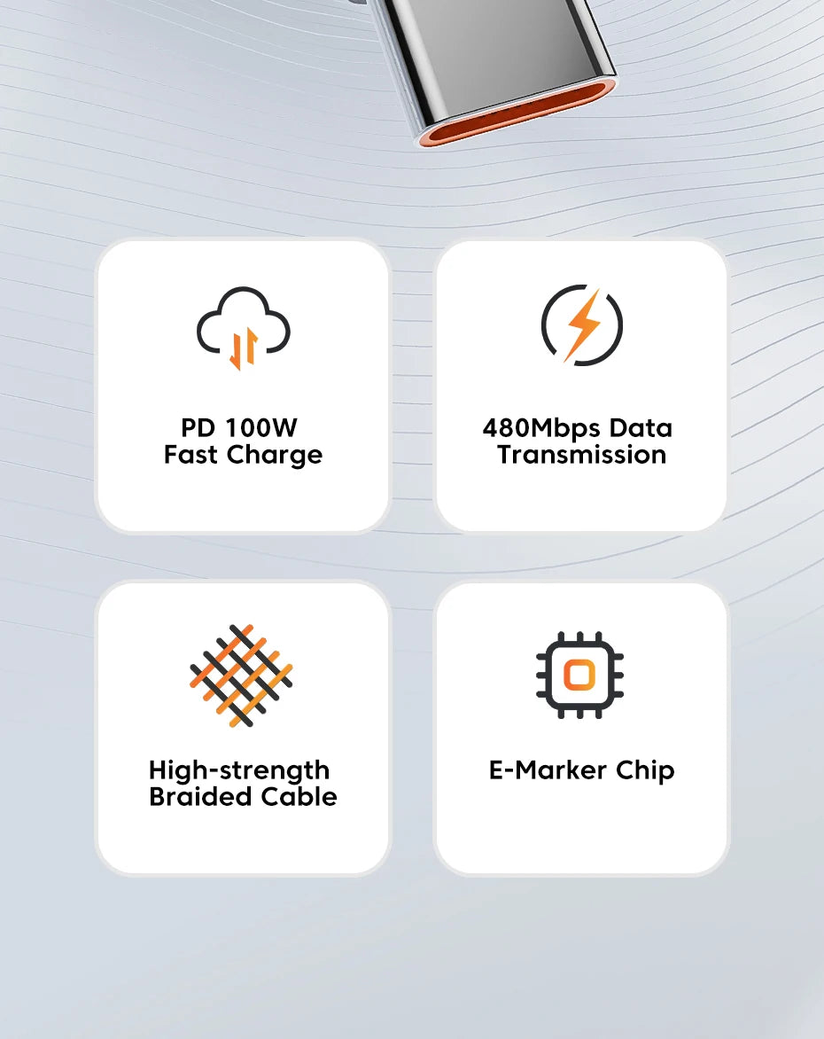Toocki 100W USB C PD Fast Cable