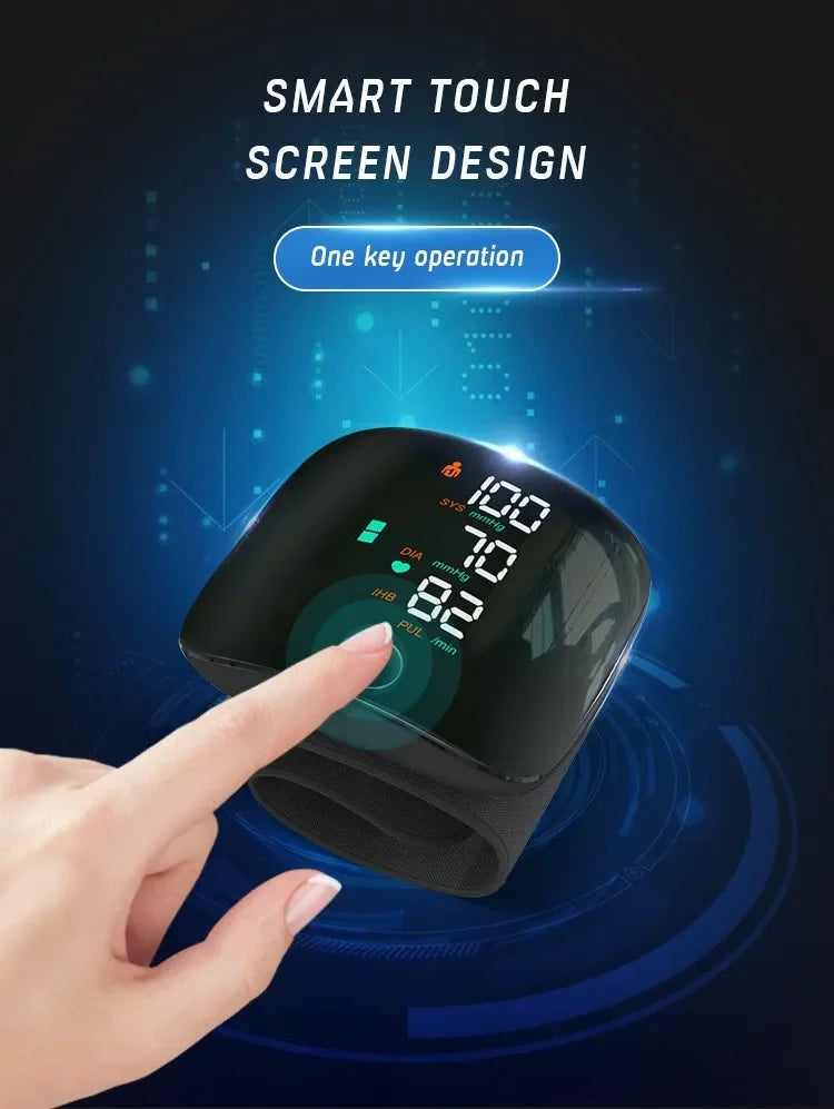 Rechargeable Wrist Blood Pressure Monitor Voice