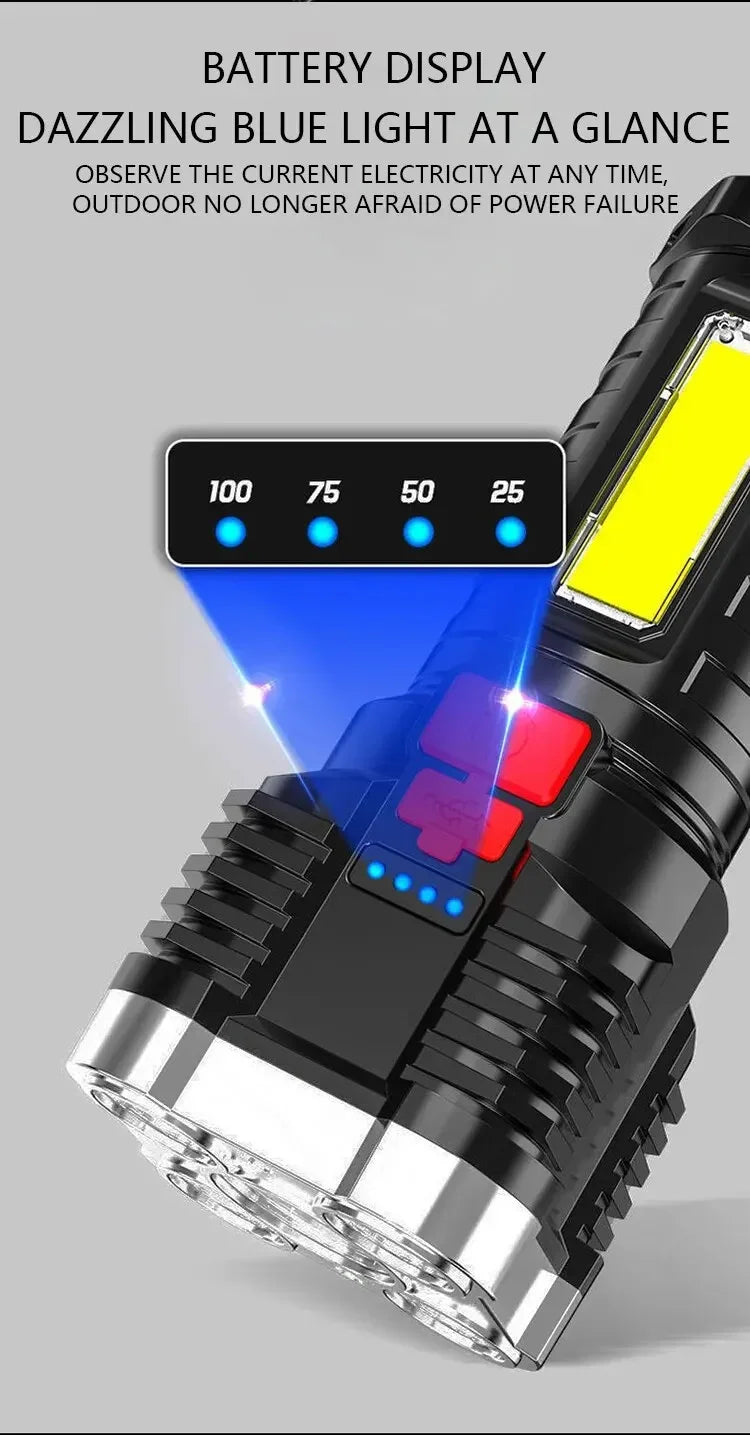 5LED High Power Camping Spotlight Rechargeable