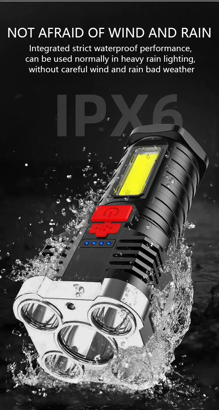 5LED High Power Camping Spotlight Rechargeable