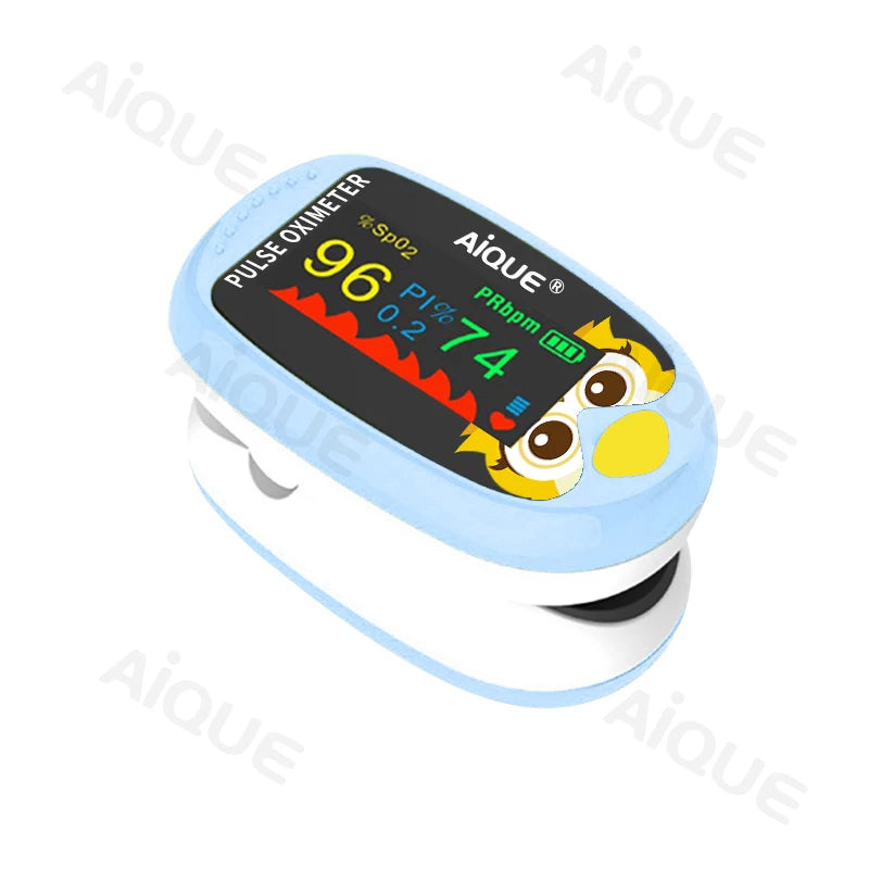 AiQUE Cartoon Finger Pulse Oximeter for Kids