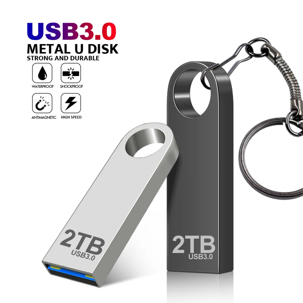 Metal USB Flash Drive 2TB High Speed