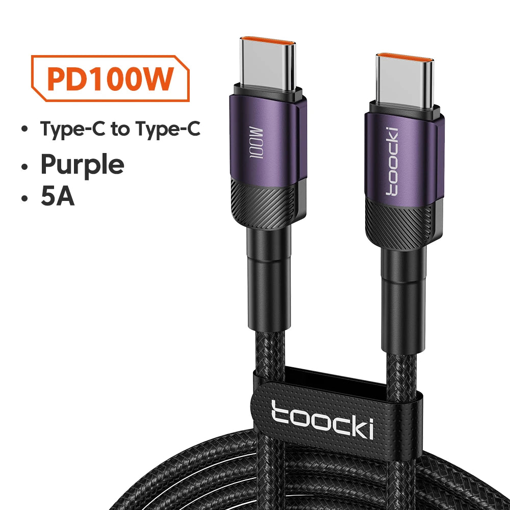 Toocki 100W USB C PD Fast Cable