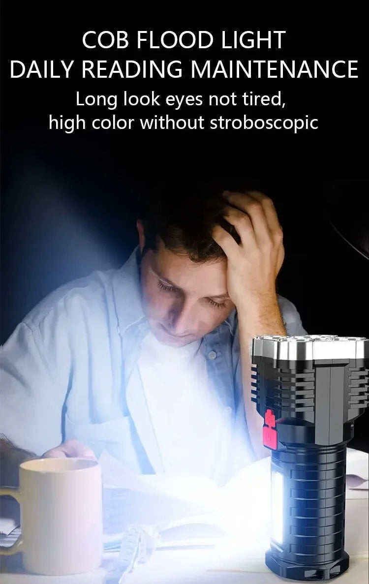 5LED High Power Camping Spotlight Rechargeable