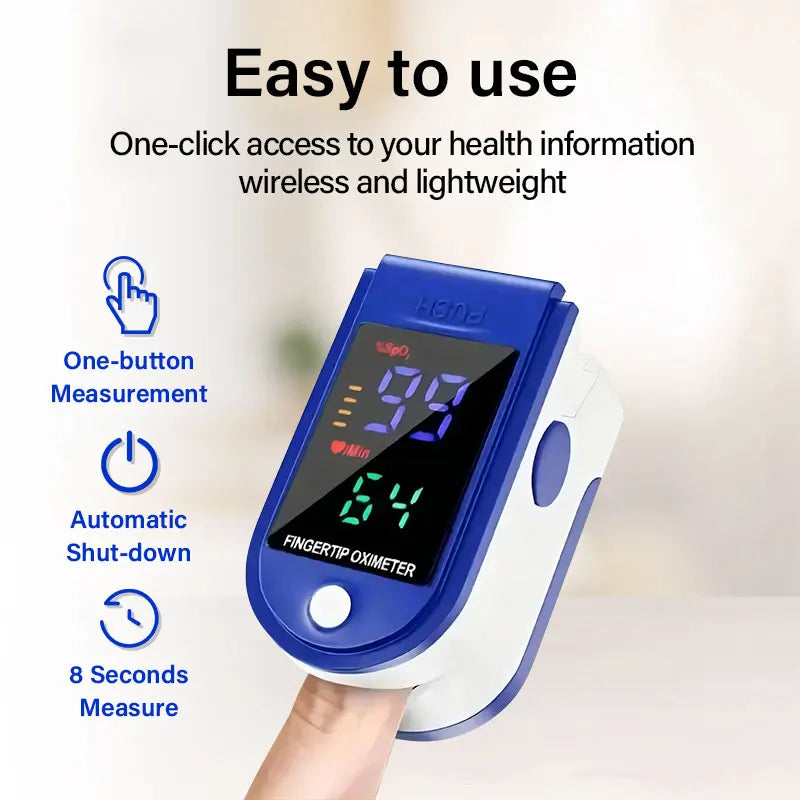 Fingertip Oximeter Blood Oxygen Monitor Portable