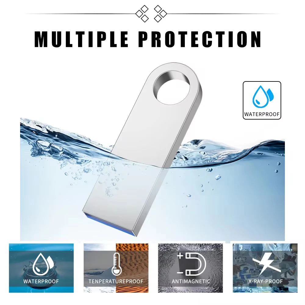 Metal USB Flash Drive 2TB High Speed