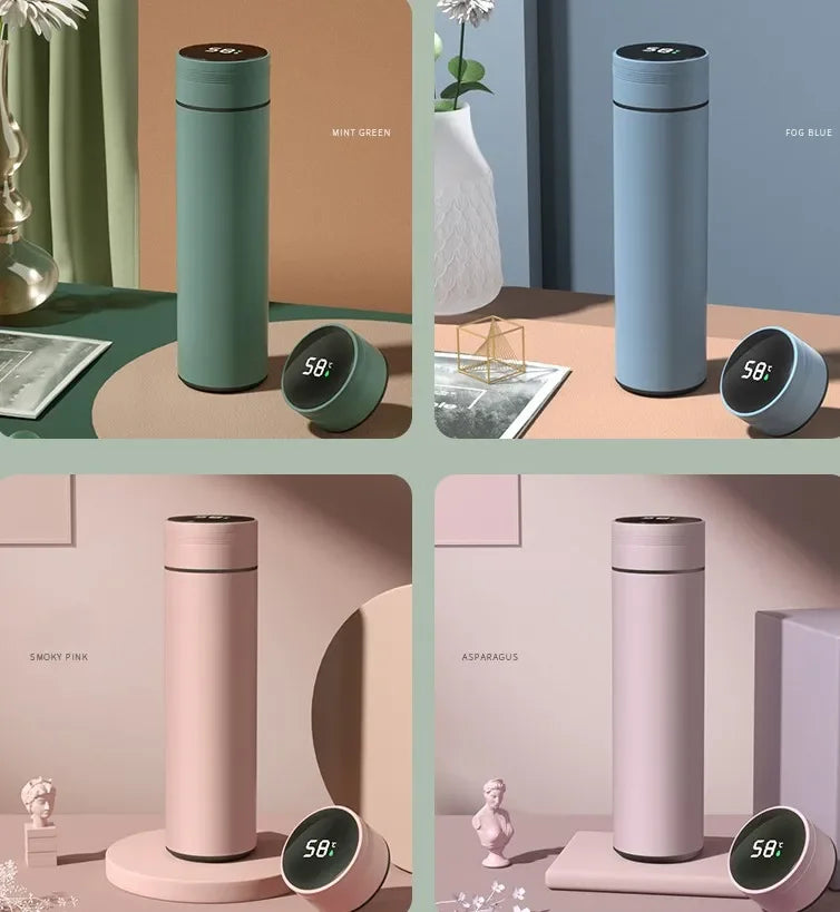 500ML Temperature Display Stainless Thermos Bottle
