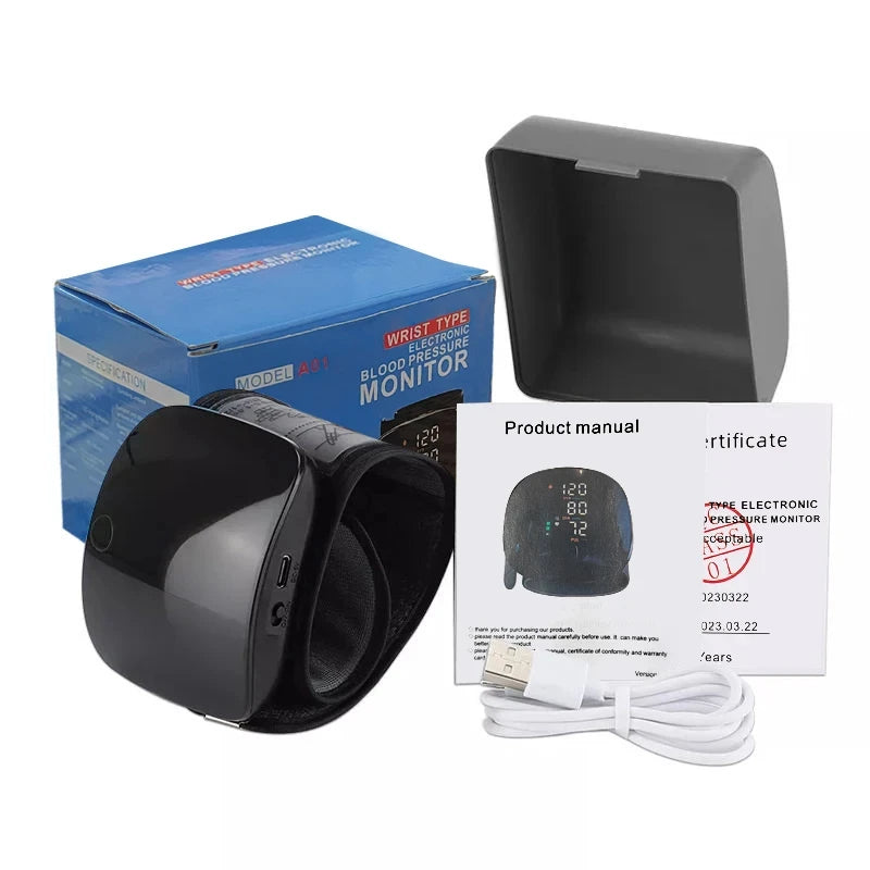 Rechargeable Wrist Blood Pressure Monitor Voice