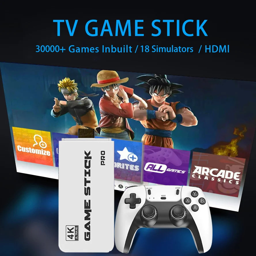 4K TV Game Stick 50000 Retro Games
