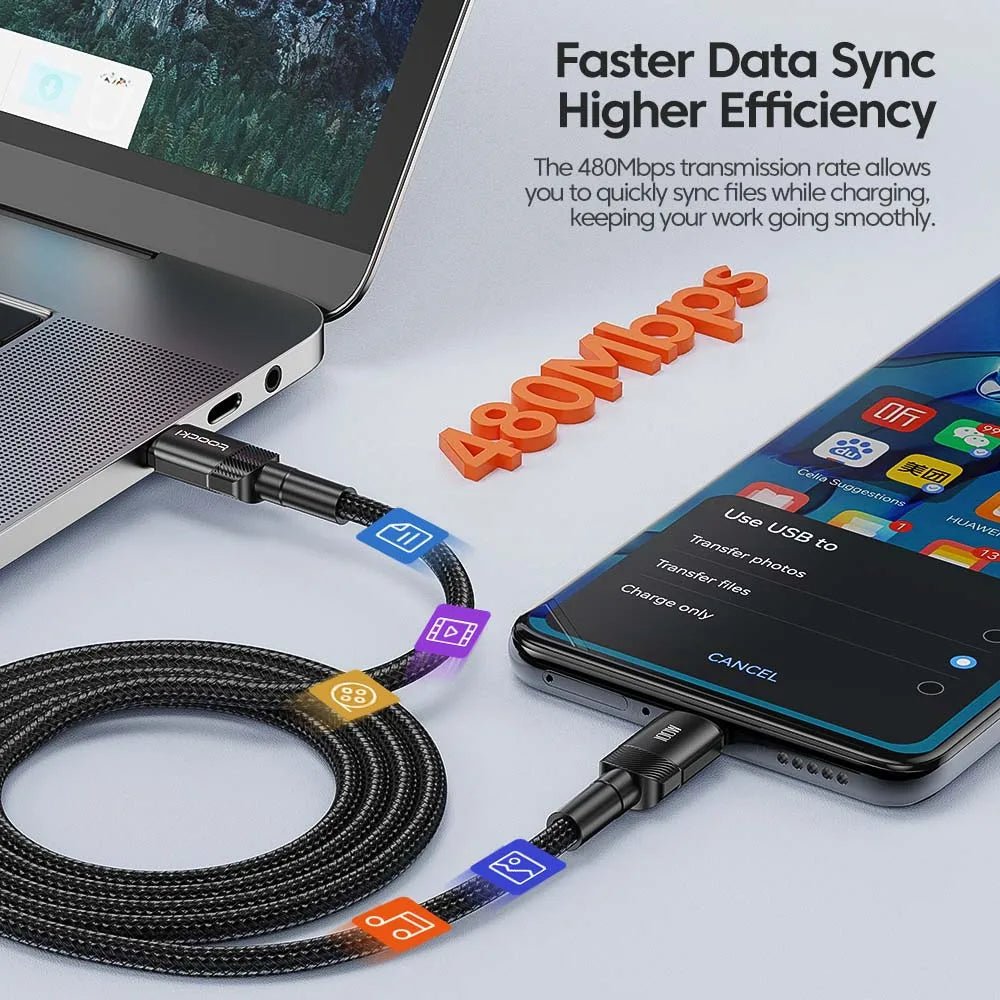 Toocki 100W USB C PD Fast Cable