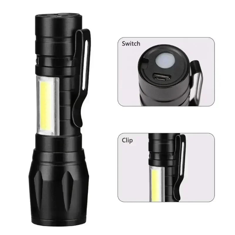 2000LM Tactical LED Flashlight with Display