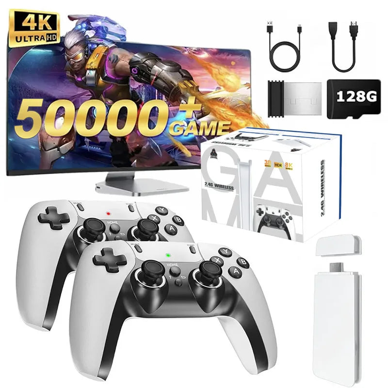 4K TV Game Stick 50000 Retro Games