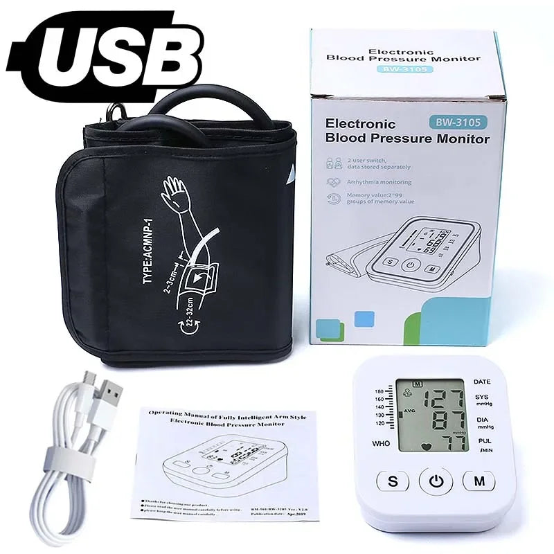 Portable Digital Tonometer Arm BP Monitor