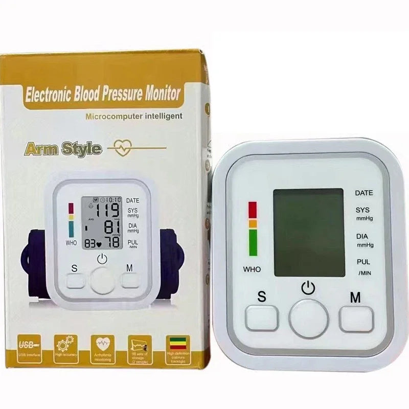 Portable Arm Blood Pressure Monitor Medical Tool