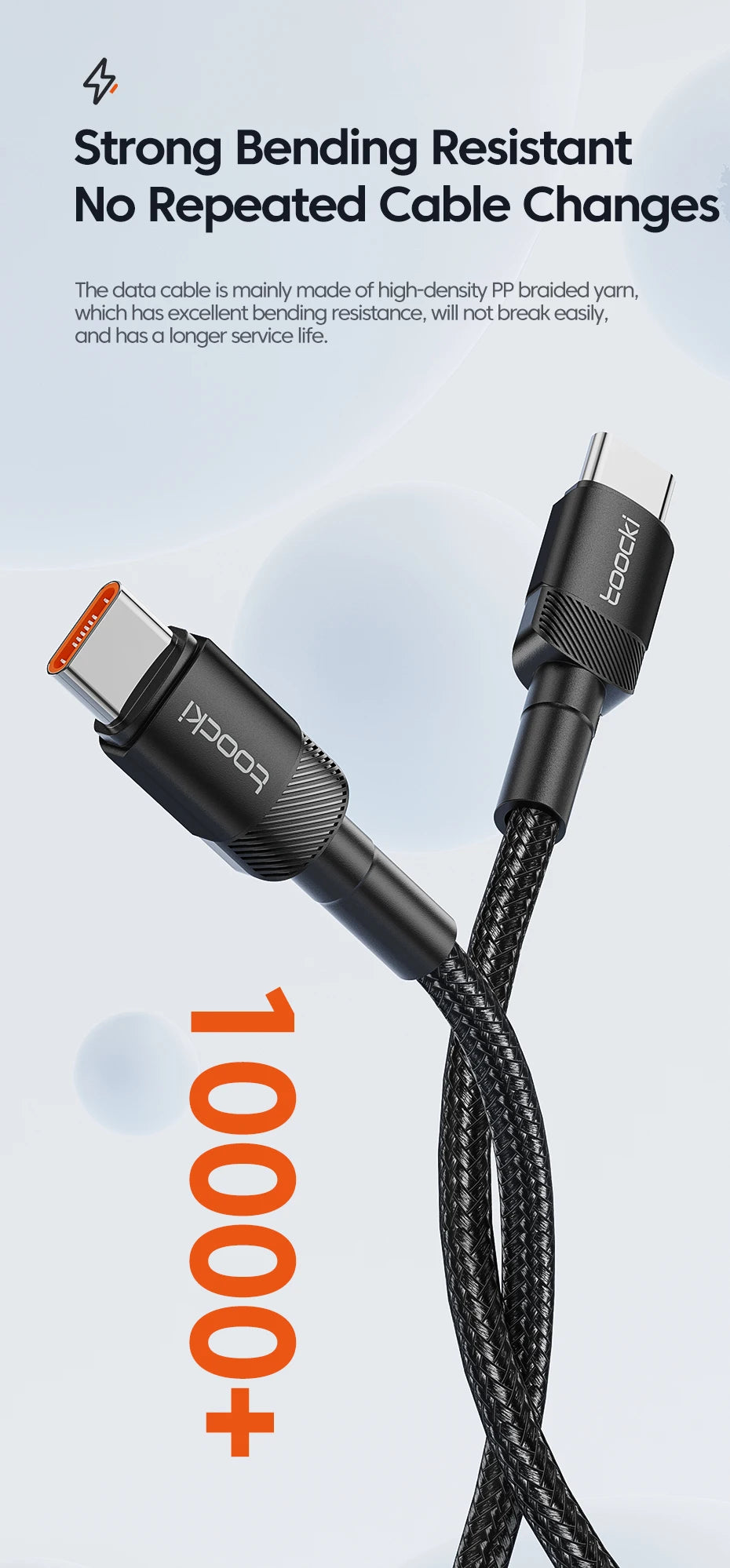 Toocki 100W USB C PD Fast Cable