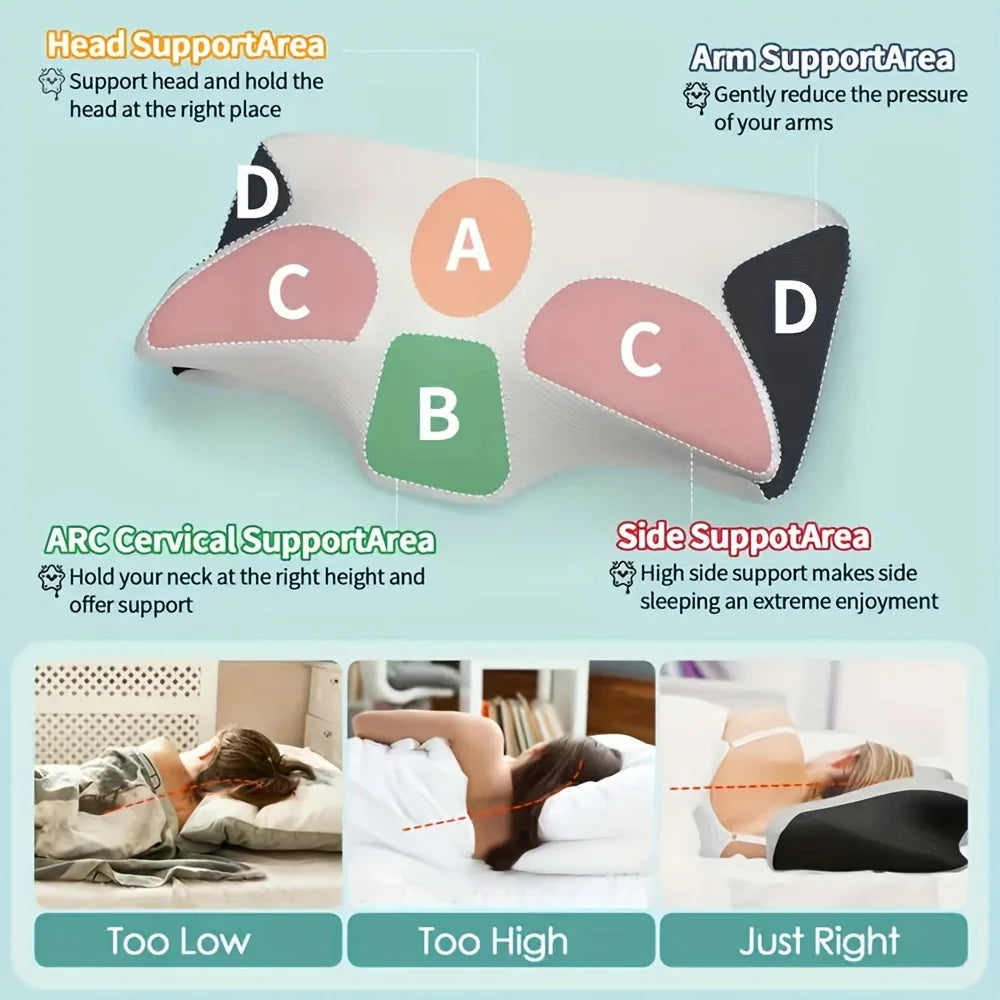 Soft Ergonomic Cotton Snack Pillow Sleeping