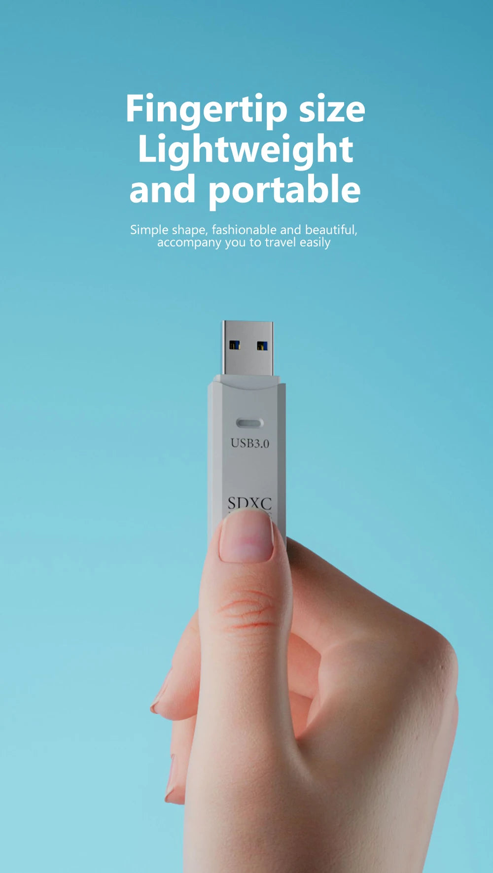 USB 3.0 Micro TF SD Card Reader