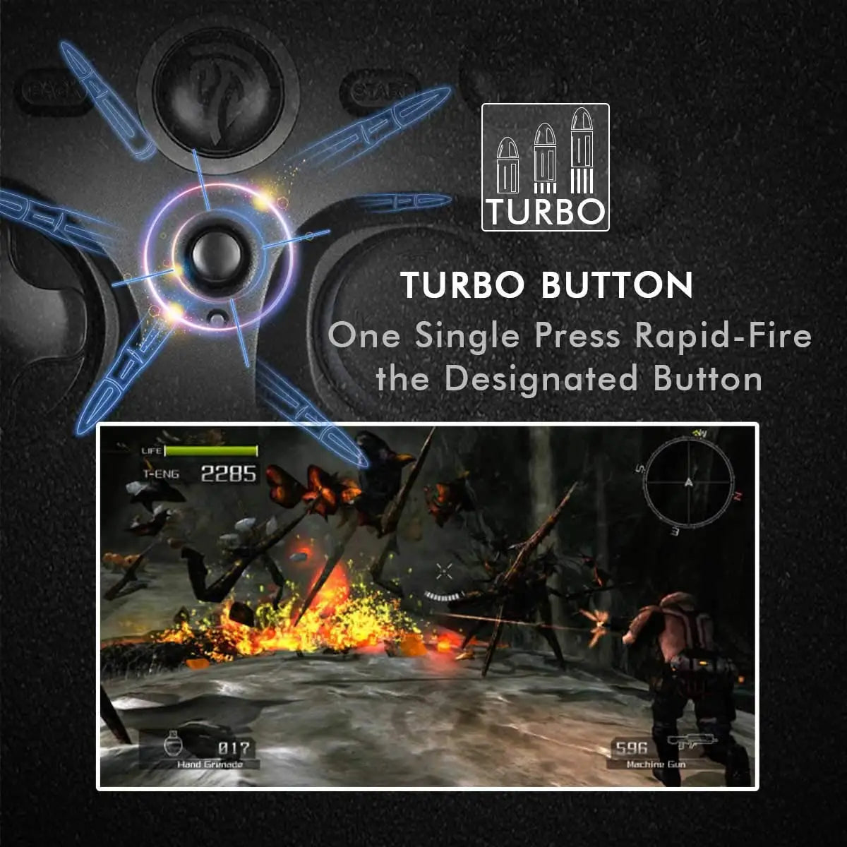 2.4G Wireless Gamepad Controller for PC
