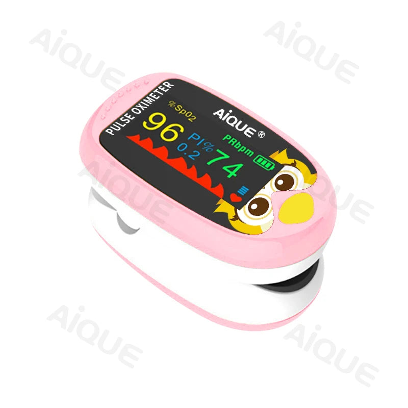 AiQUE Cartoon Finger Pulse Oximeter for Kids
