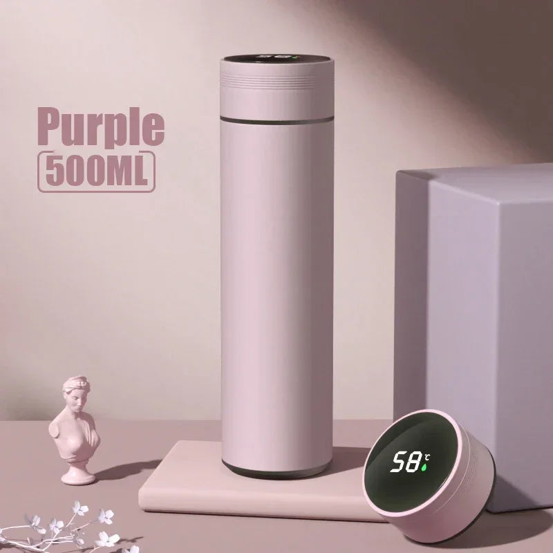500ML Temperature Display Stainless Thermos Bottle