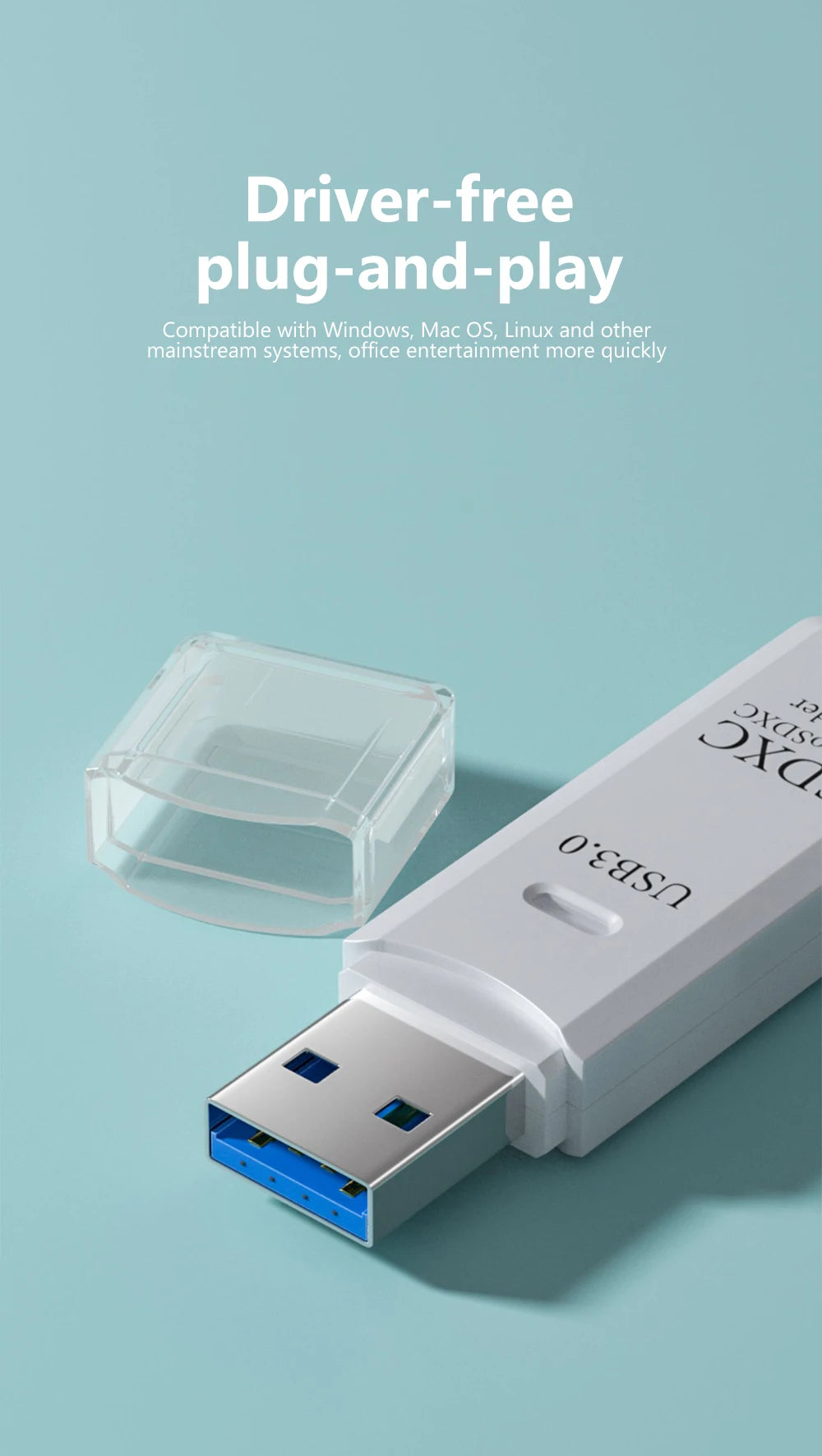USB 3.0 Micro TF SD Card Reader