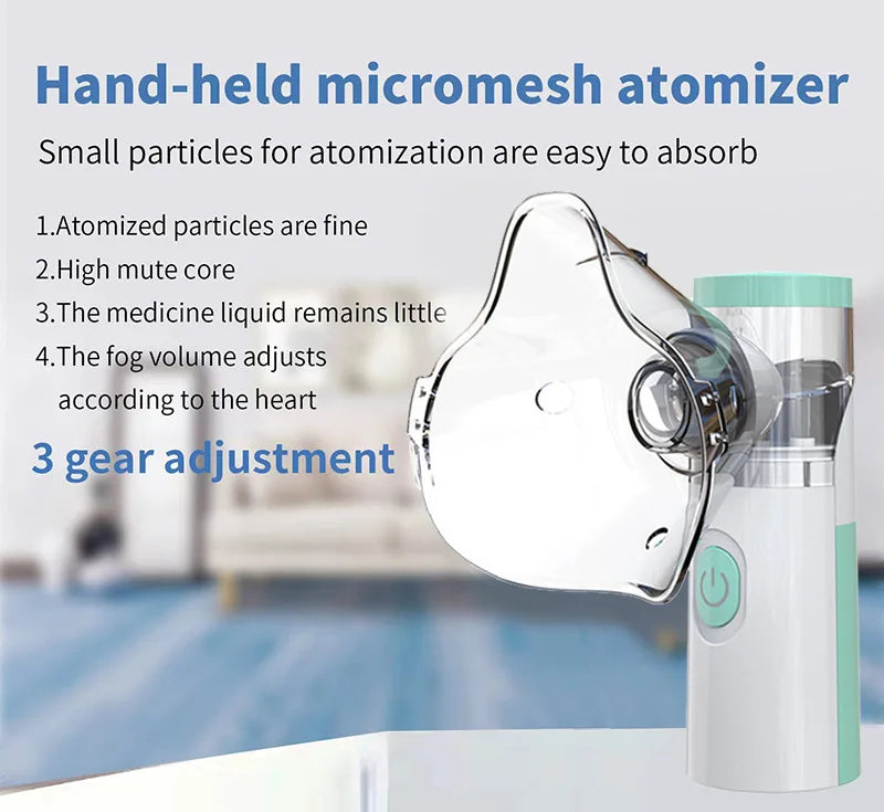 Silent Mesh Nebulizer Handheld Asthma Inhaler