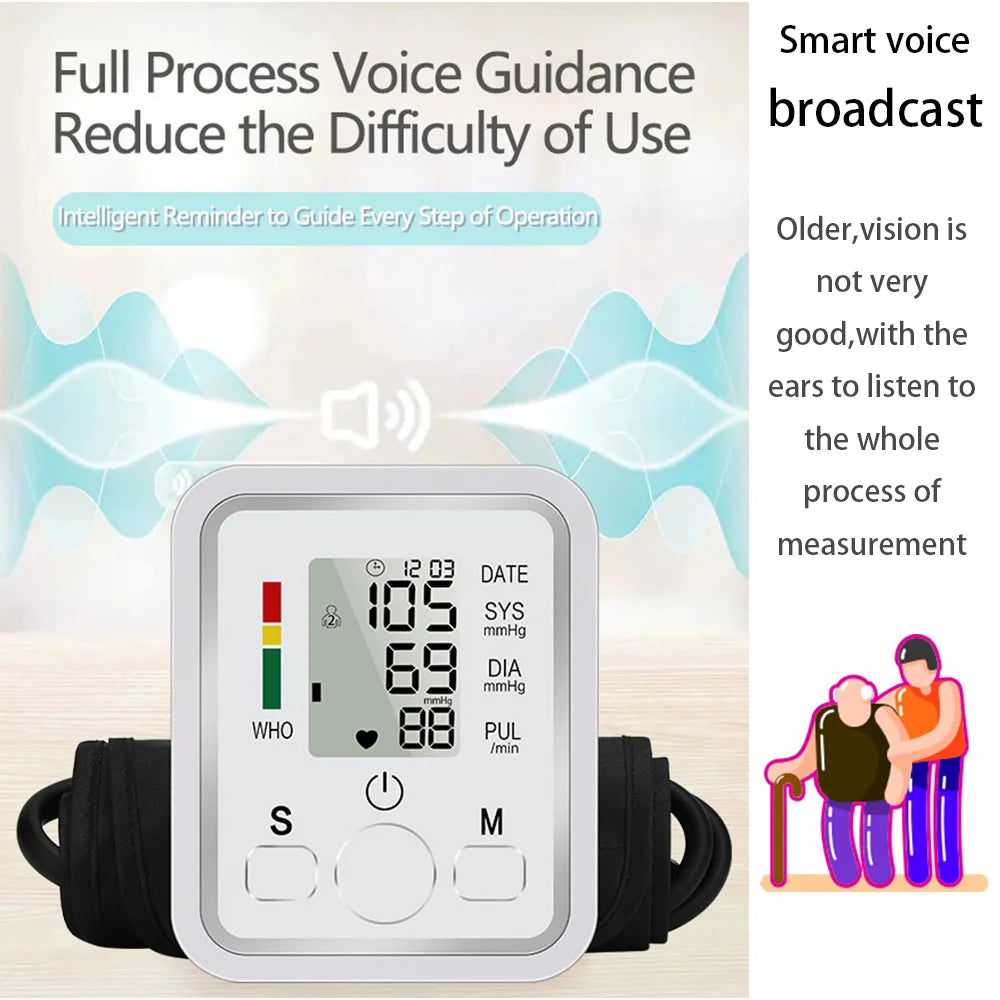 Portable Arm Blood Pressure Monitor Medical Tool