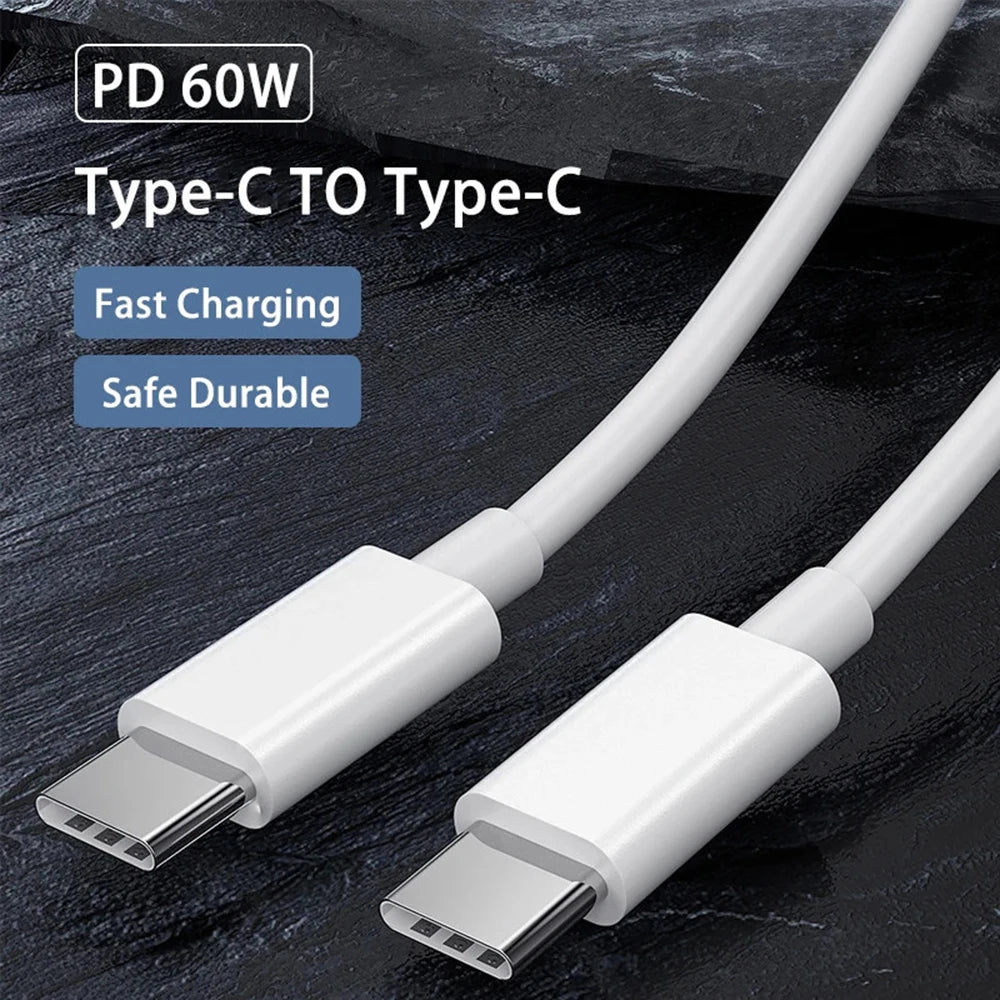 PD 60W USB Type C Cable Fast