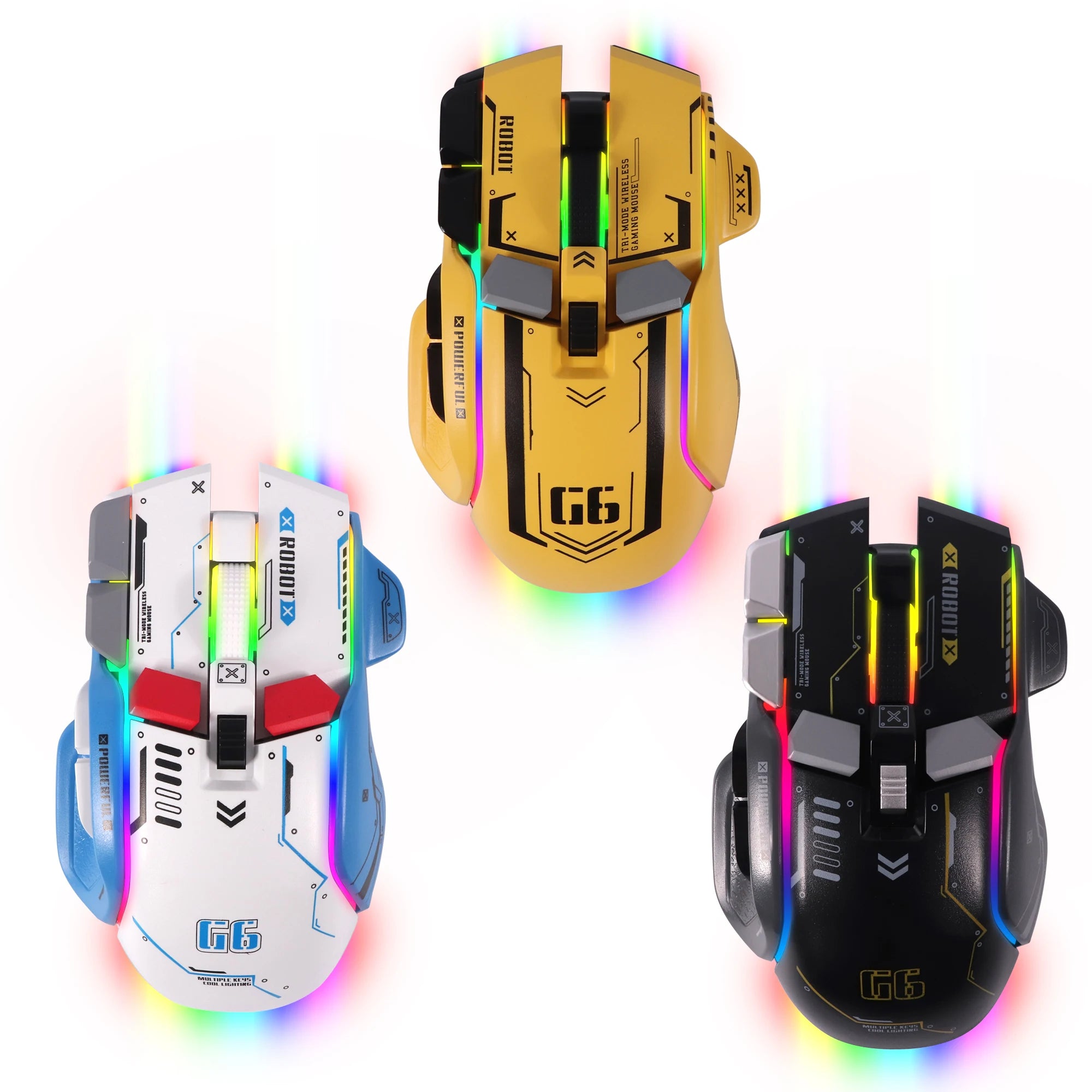 Tri-Mode RGB Rechargeable Wireless Gaming Mouse