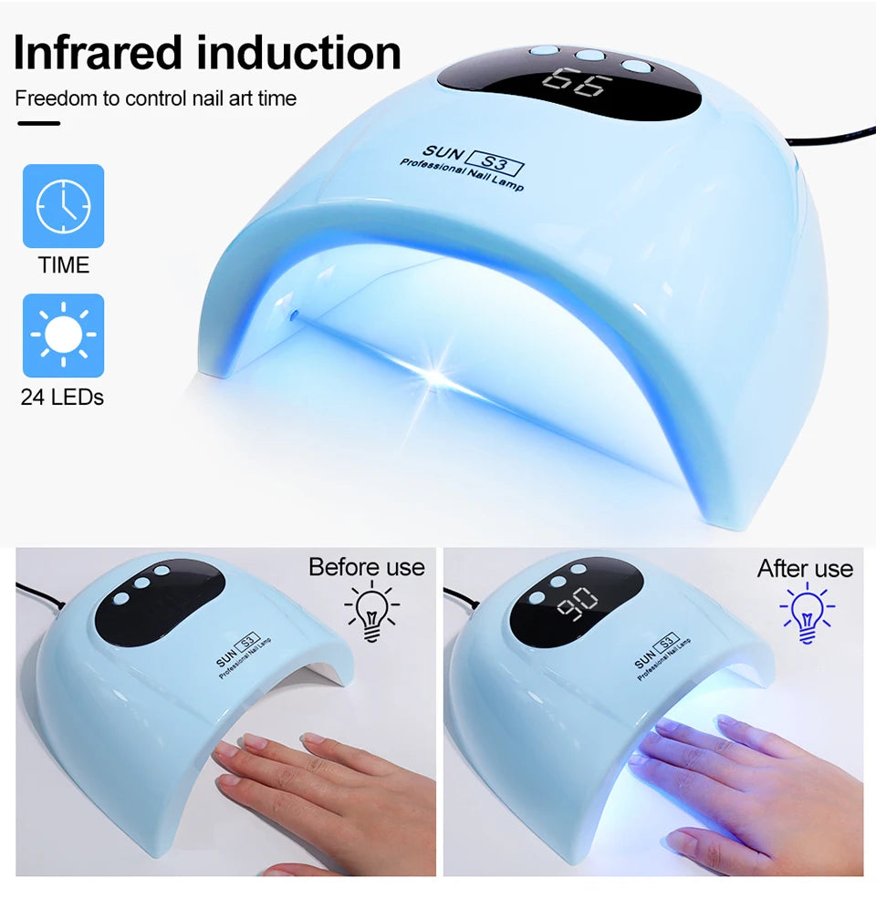 24/6 LED UV Nail Lamp Dryer