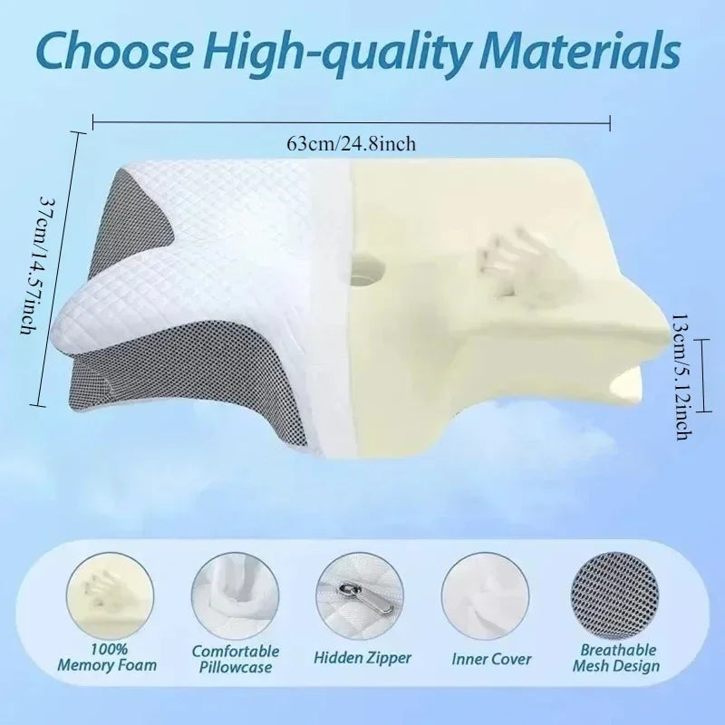 Memory Foam Butterfly Neck Pillow for Sleep