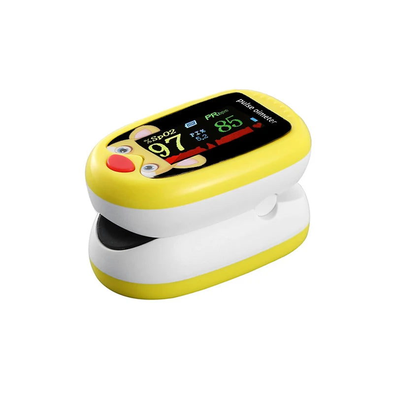 AiQUE Cartoon Finger Pulse Oximeter for Kids