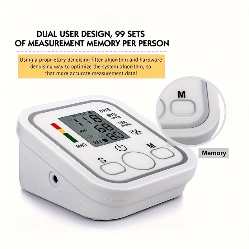 Portable Arm Blood Pressure Monitor Medical Tool