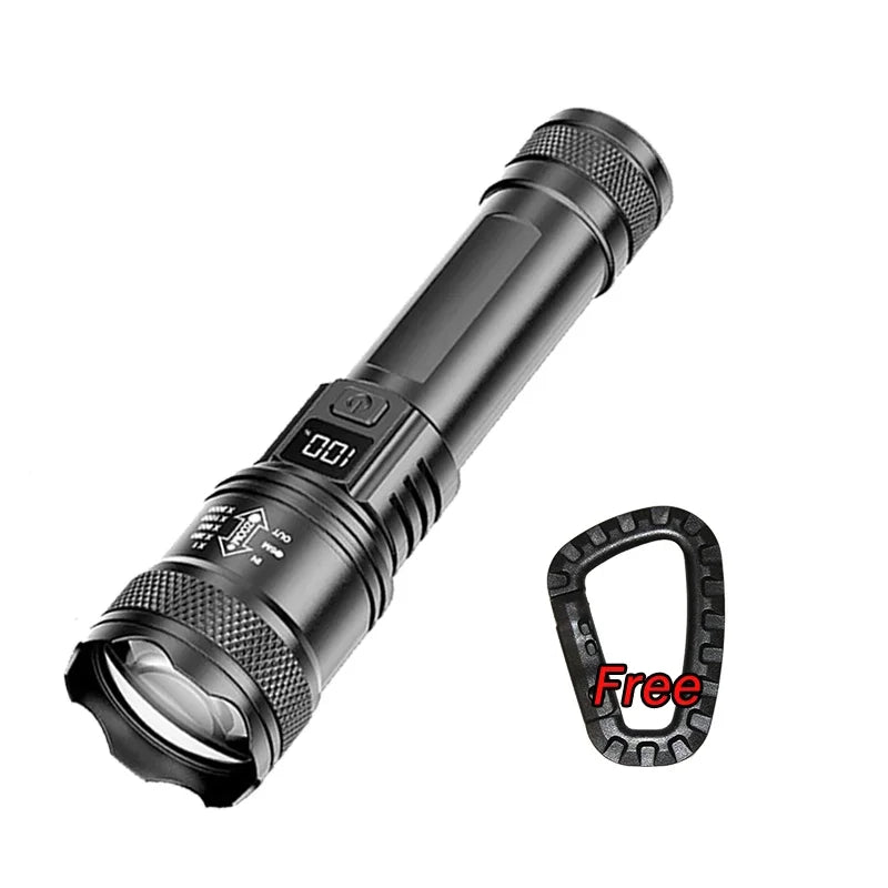 1600000LM Long Range Rechargeable Flashlight Torch