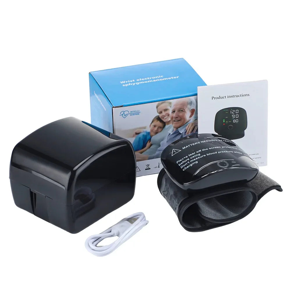 Rechargeable Wrist Blood Pressure Monitor Voice