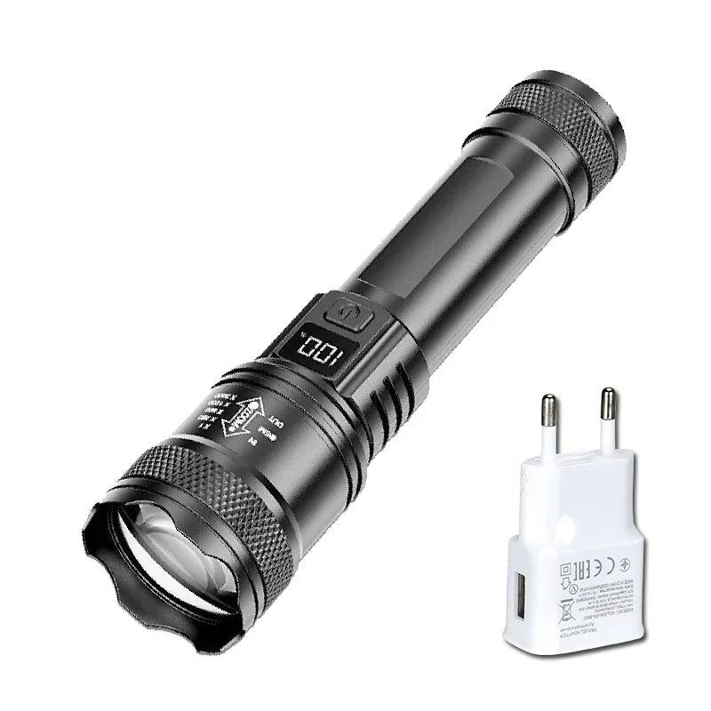 1600000LM Long Range Rechargeable Flashlight Torch