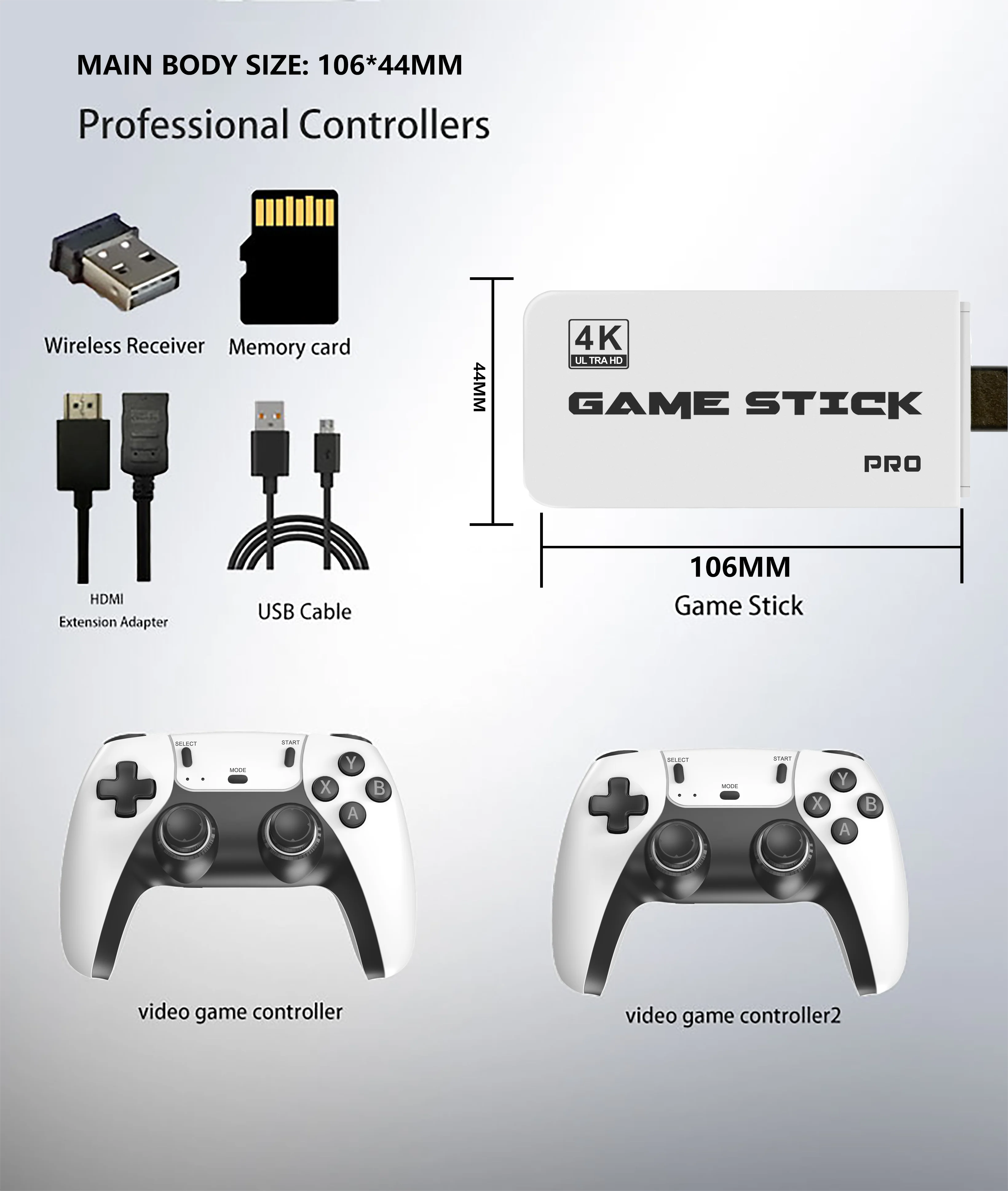 4K TV Game Stick 50000 Retro Games