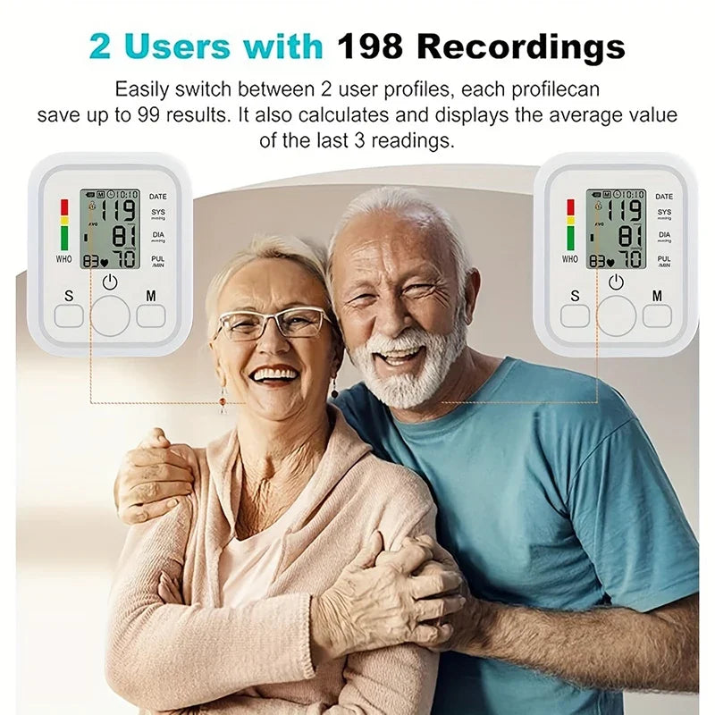 Portable Arm Blood Pressure Monitor Medical Tool