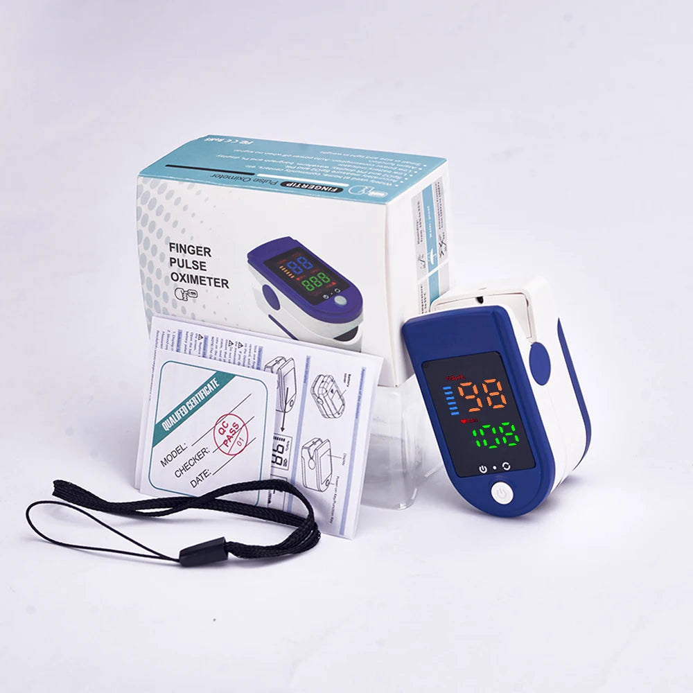 AiQUE Portable Fingertip Oximeter LED Display