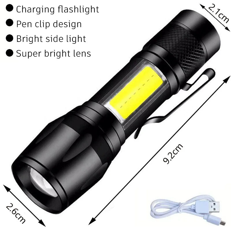 2000LM Tactical LED Flashlight with Display