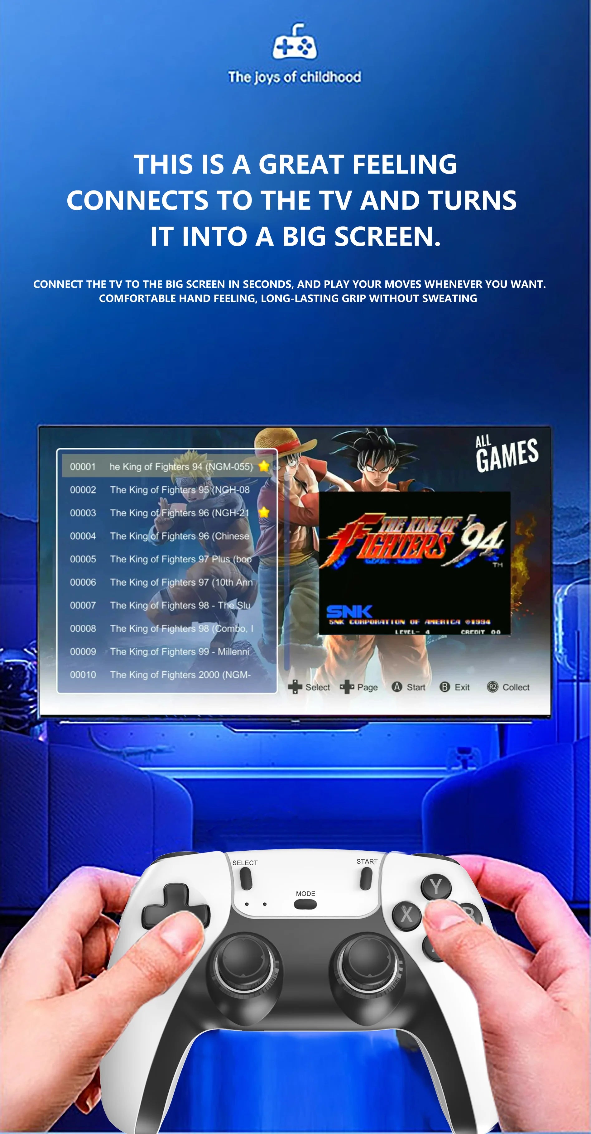 4K TV Game Stick 50000 Retro Games