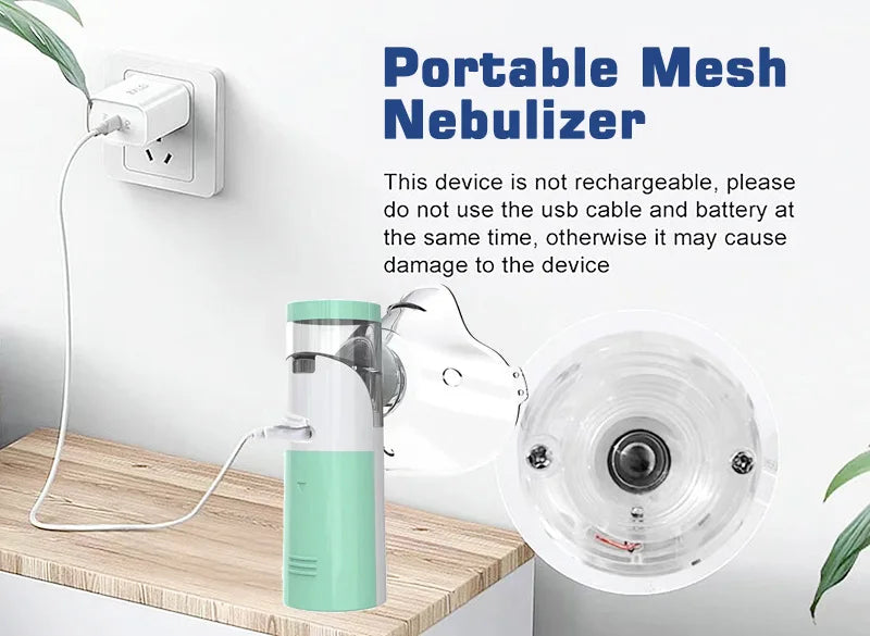 Silent Mesh Nebulizer Handheld Asthma Inhaler